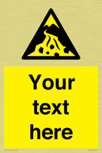 Custom Warning: Debris flow zone